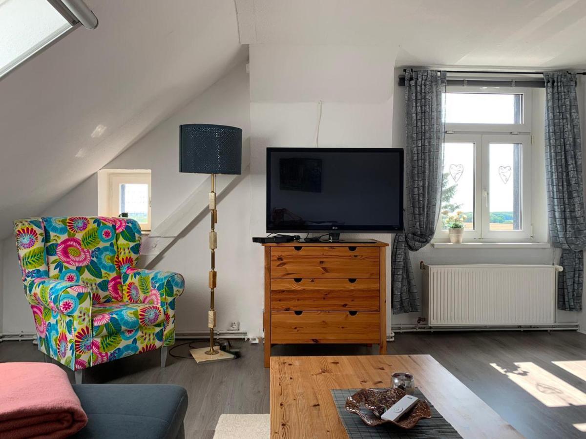 Vierseitenhof Hasenfelde - Ferienwohnung Feldblick Steinhofel Buitenkant foto